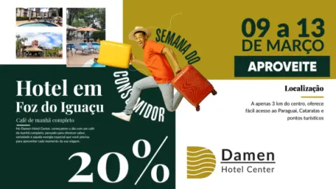Semana do Consumidor com 20% OFF em Foz do Iguaçu